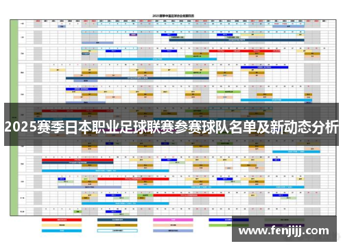 2025赛季日本职业足球联赛参赛球队名单及新动态分析
