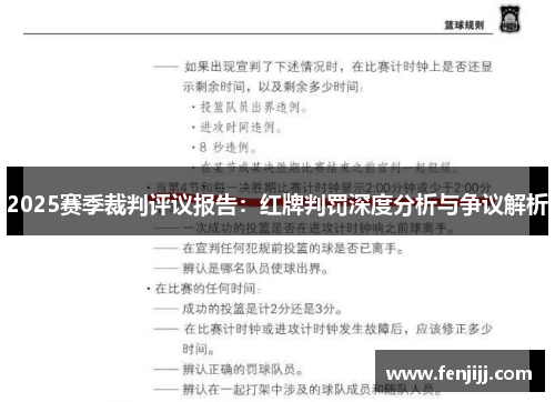 2025赛季裁判评议报告：红牌判罚深度分析与争议解析
